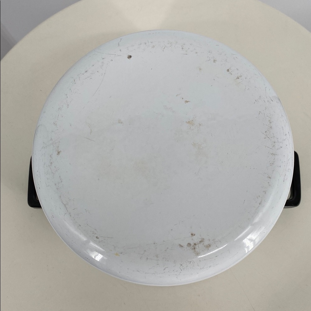 Vintage Enamel Stock Pot with Crab and Veggie Motif - Picture 12 of 13
